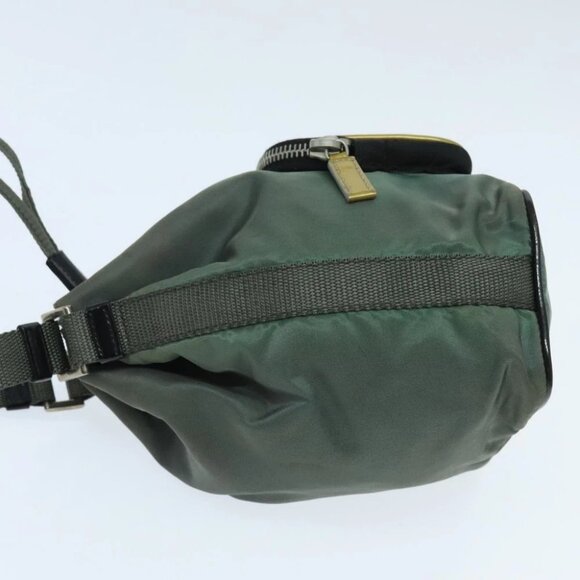 PRADA Hand Bag Nylon Khaki - Picture 4 of 14